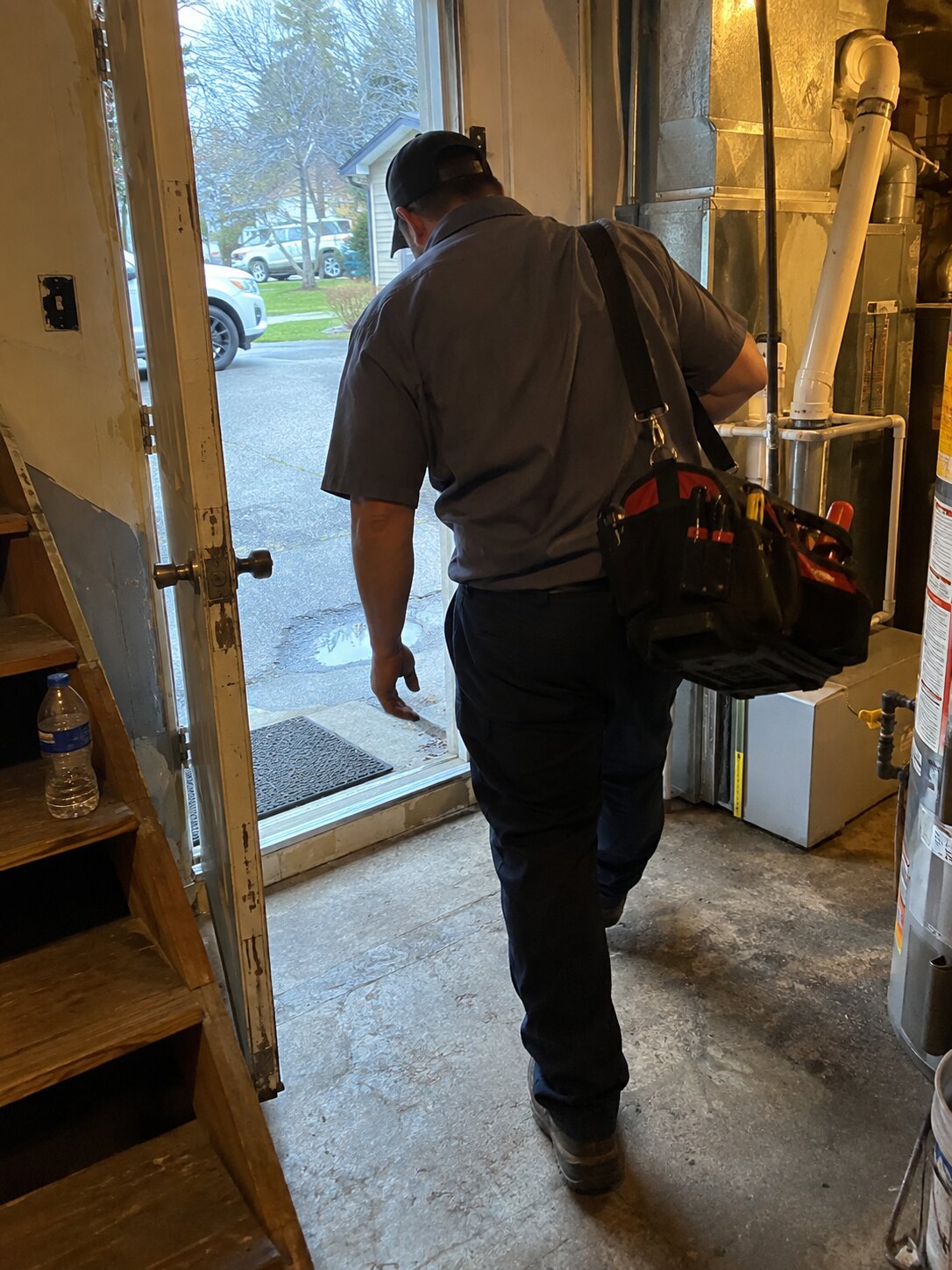 Residential HVAC service call arrival in Maintenance by Lexington Heating and Air